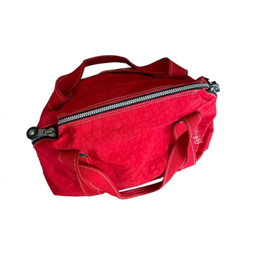 Kipling Red Tote Weekender Bag - Picture 3 of 14